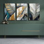 Wallity Conjunto de 3 Lienzos Decorativos Multicolor 45 x 70 cm